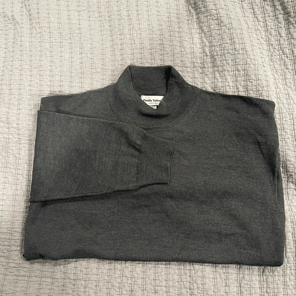Paolo Valenzi Wool Mock Turtleneck - Picture 2 of 7